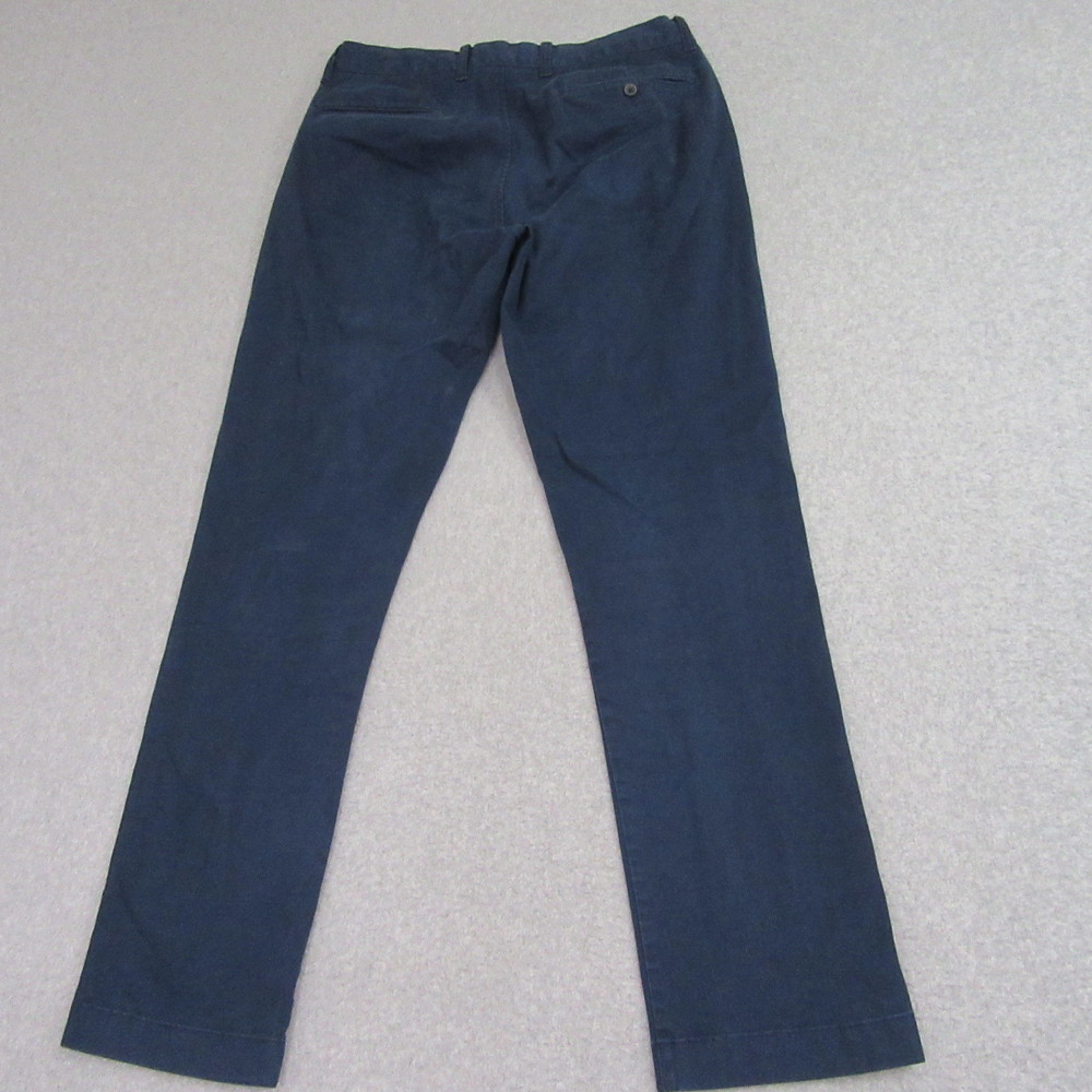 J Crew Mens Mercantile Flex Chino Pants 30 x 32 Blue Straight Leg Stretch - Picture 4 of 12